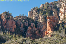 red rock cliffs