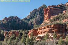 red rock formations