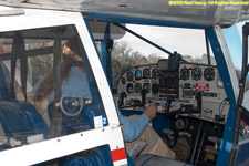 Charlotte in cockpit