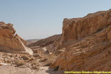 gap in crater wall