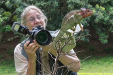 Charlotte with chameleon