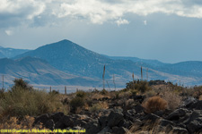 lava flow and mountain