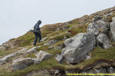 Paul hiking in