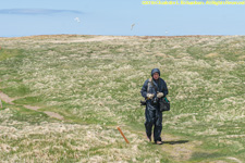 Paul hiking in