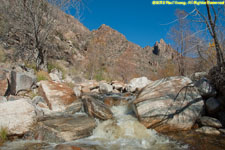 waterfall and canyon wall