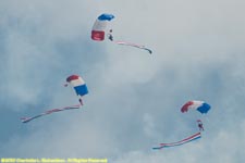 three parachutes