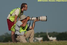 photographers on the flight line