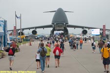 main road and cargo plane