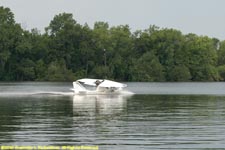 seaplane taxiing