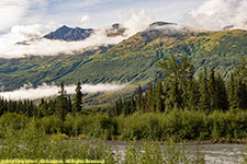 mountains and river