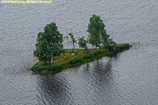 island with wind sock