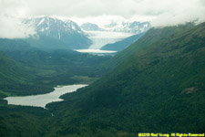 mountains and glacier