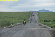 motorcycle and truck